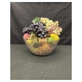 Fruit Bowl Includes Fake Fruit