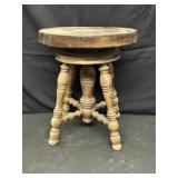 Antique Charles Parker Co Swivel Stool