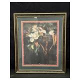 Home Interior Magnolia Flower Framed Print