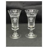 Jager Meister Clear Foote Shot Glasses