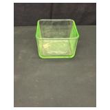 Vintage Grain Refrigerator Dish Uranium Glass