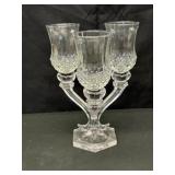 Vintage Crystal Candlestick Holder