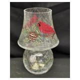Celebrations Cardinal 10 Inch Candle Lamp