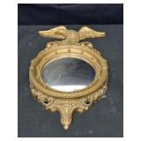 Vintage Syroco Federal Style Convex Bubble Mirror