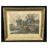1829-1883 Framed Color Engraving