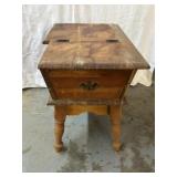 Antique Dough Box End Table