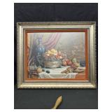 Vintage Still life Painting Featuring Fruit