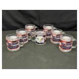 God Bless America Clear Coffee Mugs