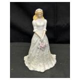 Hand Painted Porcelain Wedding Bride