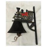Cast Iron Train Locomotive Wall Mounted Bail