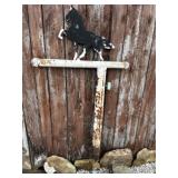 Horse Post Sign Very Heavy