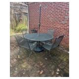 Wrought Iron Table and 4 Chairs