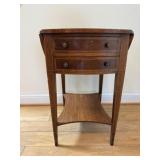 Dropleaf Side Table w/Drawers