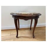 Marble Top Table 25x19x20
