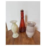 3 Decorative Vases