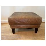 Leather Ottoman