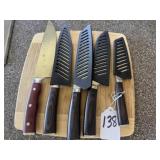 Knives & Cutting Board