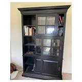 Black Modern Bookcase 48wx15dx82T