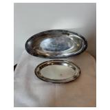 2 Silverplated Trays