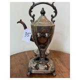 Antique Silverplated Tea Kettle