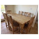 Rustic Dining Table w/6 Chairs