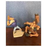Horse Bottle Holder, Baseball Man