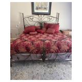 King Size Leaf Metal Bed