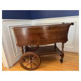 Vintage Mahogany Tea/Bar Cart