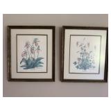 Pair Nellie Meadows Flower Prints
