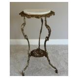 Orient French Brass Pedestal Table