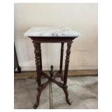 Marble Top Plant Table