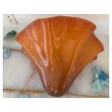 Orange Glass Vase Decor