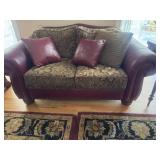 Lazy Box Leather Love Seat