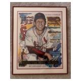 Stan Musial Poster Autograph