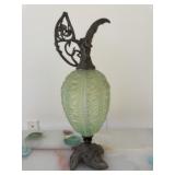 Vintage Green Glass Decor