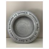 Pewter RWP Walton Columbia Wine Bottle Coaster