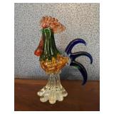 Hand Blown Glass Rooster