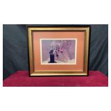 Red and Purple Fuchsia Framed Picture