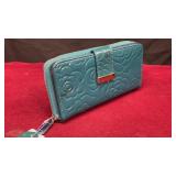 Blue Floral Pattern Wallet