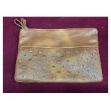 Chicos Neutral Clutch Purse
