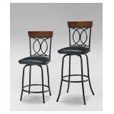 3 Pc Adjustable Metal Stool Set