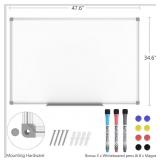Dry Erase White Board 48 x 36 inches