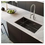 Black Stainless Steel Kitchen Sink 30 x 18 Inches
