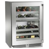 Perlick 24 in Dual-Zone Wine Cooler Stainless
