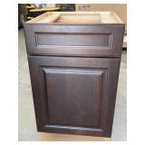 Bark Brown Wood Cabinet