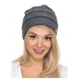 C.C Knit Beanie Melange Grey