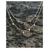 Rose Gold Toned Stud and Butterfly Necklaces