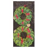 Lot of 4 Mini Christmas Wreaths
