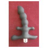 Black Beaded Silicone Anal Vibrator