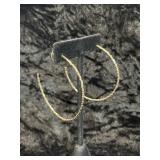 Gold Toned Hoop Earrings